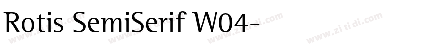 Rotis SemiSerif W04字体转换